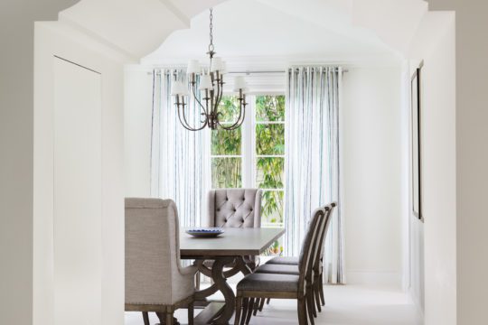 Dining room inside Palmo home by Ecclestone