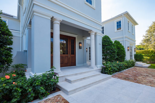 Palmo front door and exterior by Ecclestone Signature Homes