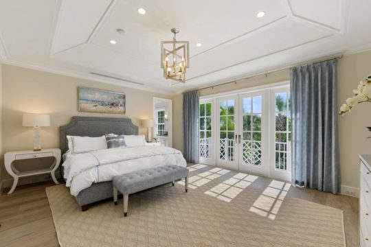 modern beach master suite by ecclestone homes