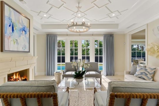 modern beach living room by ecclestone homes