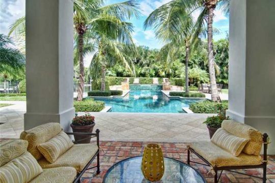 from the patio looking out to the pool at Lost Tree Village - ecclestone