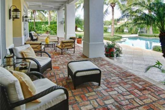 Lost Tree Village patio - ecclestone