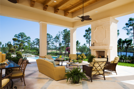 Medalist outdoor living space before ecclestone