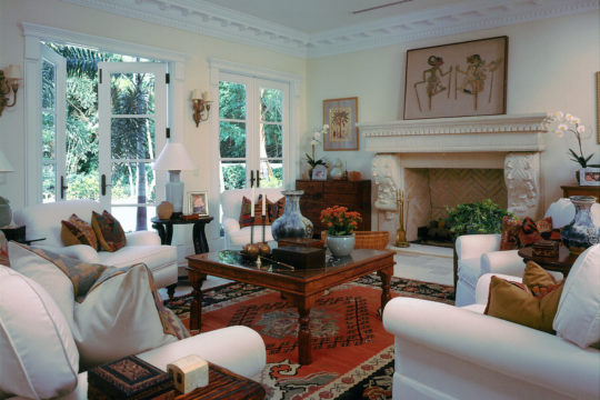 eclectic designed great room before Ecclestone Homes Remodel