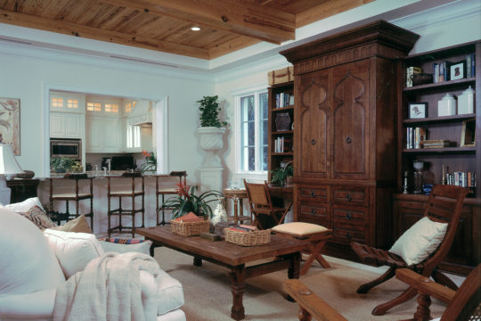coral way living room and closed off kitchen before Ecclestone Homes Renovation
