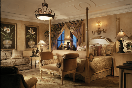 Woodbridge gold bedroom before ecclestone signature homes