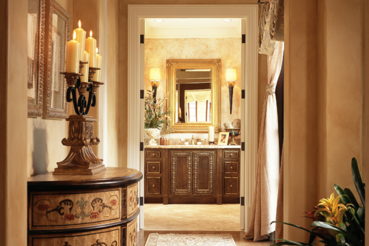 woodbridge hall looking into the master bathroom before ecclestone