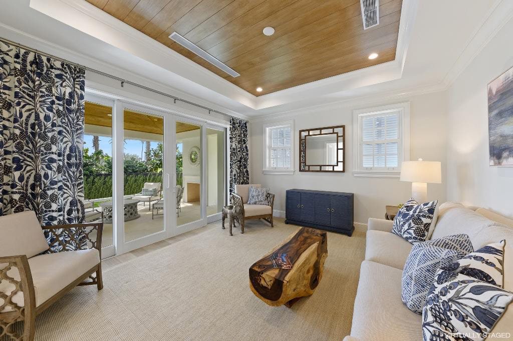 interior space of home with slider going out to patio - ecclestone homes